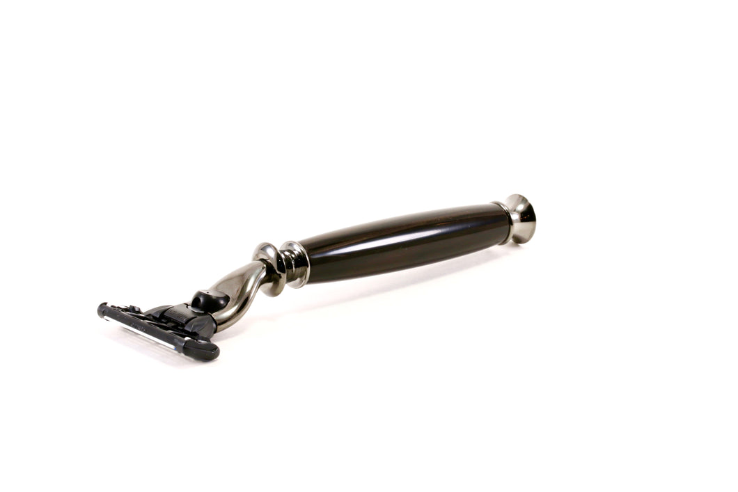 Ebony wood razor