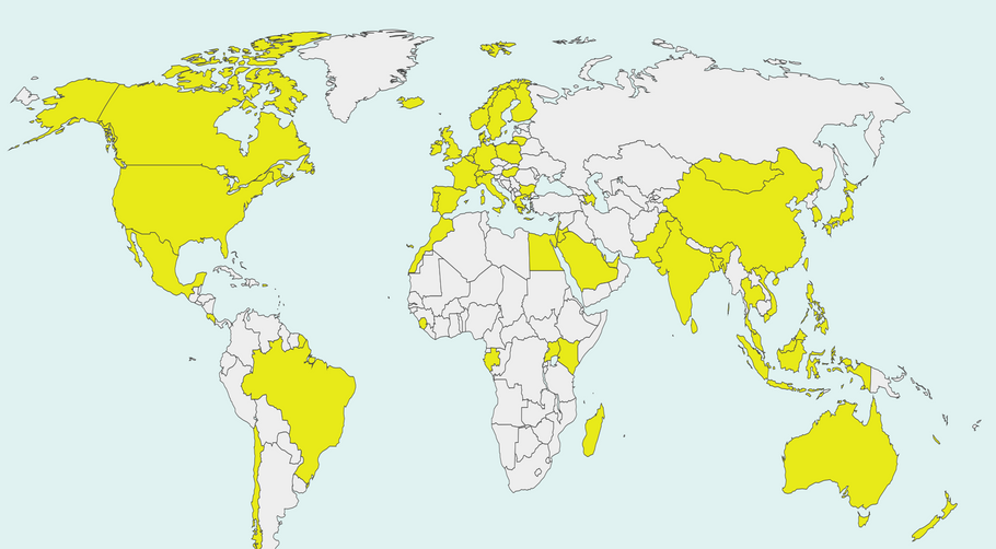 40 countries... and counting!
