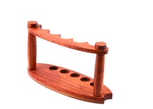 Wood Pen Display for Five Pens, Padauk
