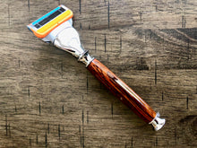 hand made wood handle razor 