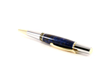 Premium Wooden Writer's Pen, Blue Box Elder Burl (485)