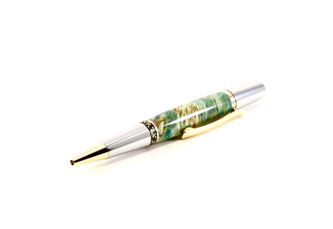 Green wood pen