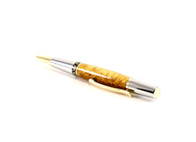 Premium Wooden Writer's Pen, Orange Box Elder Burl (489)
