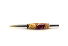 Premium Ballpoint Click Pen, Purple & Gold Hybrid (452)