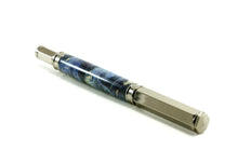 Magnetic Rollerball Pen, Blue Box Elder Burl (578)