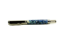 Magnetic Rollerball Pen, Blue Box Elder Burl (578)