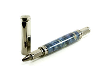 Magnetic Rollerball Pen, Blue Box Elder Burl (578)