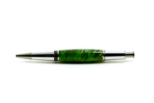Premium Ballpoint Click Pen, Green Box Elder Burl (585)