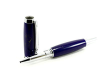 Comfort Rollerball Pen, "Navy Gold" Polished Stone (676)