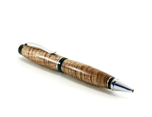 Silver Cigar Pen, Curly Tasmanian Blackwood (690)