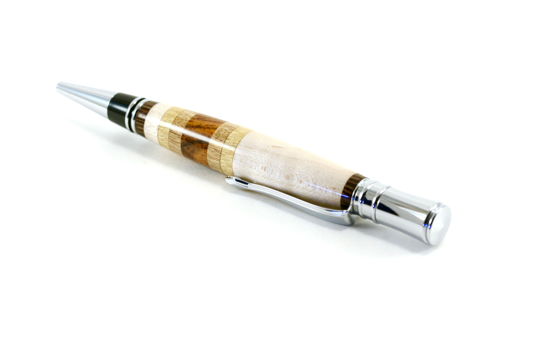 Hand Made Handmade / Hand Crafted Segmented Wooden Pen, Ballpoint